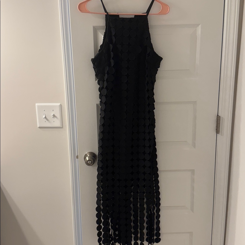 Just Me Black Sleeveless Dress